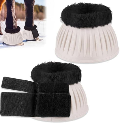 Abbylike 1 Pair Fleece Bell Boots for Horses