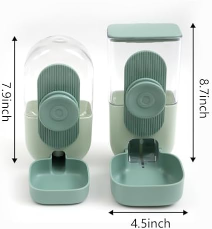 Kenond 35oz Rabbit Food Bowl,Bunny Water Dispenser,Feeders Waterer for Cage