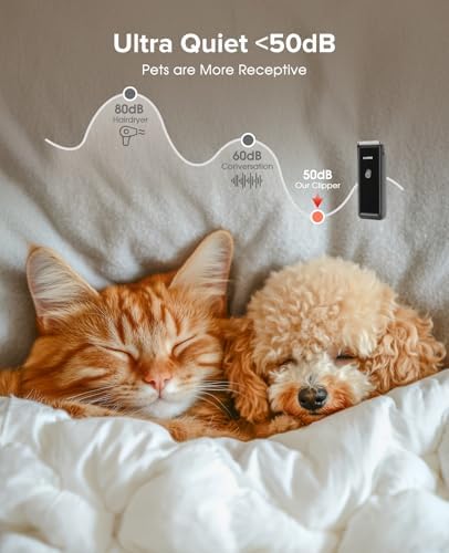 Pet Clippers for Dog Hair Grooming Low Noise Cat Shaver