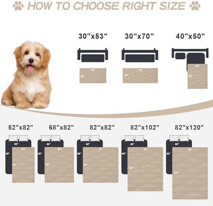 Smiry Waterproof Dog Bed Cover, Reversible Pet Blanket for Sofa Couch
