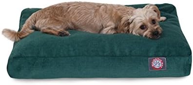 Majestic Pet Rectangular Dog Bed, Small, 27x20x4 in, Washable, Marine