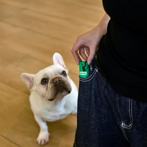 Green Sheep Strawberry Scented Poop Bags for Dogs & Cats, 270 Count, 65% GRS Certified Recycled PE, Dog Waste Bags, Pet Waste Bags, Doggy Poop Bags Rolls