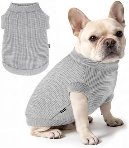 1 Pack Dog Shirt for Small Supplies Functional Waffle Dog Clothes Warm Soft Sweatshirt Outfit for Dogs Cats Pet Apparel