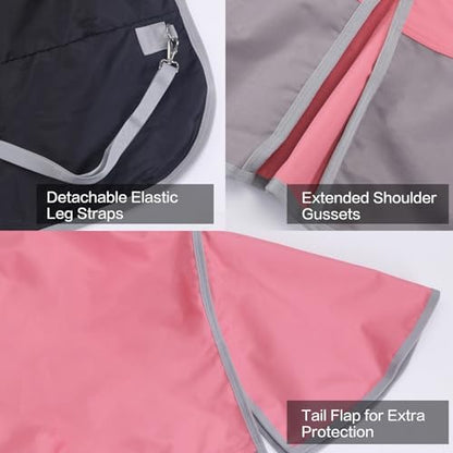 1200D Horse Blanket, 0g No-Fill Waterproof Turnout Rain Sheet