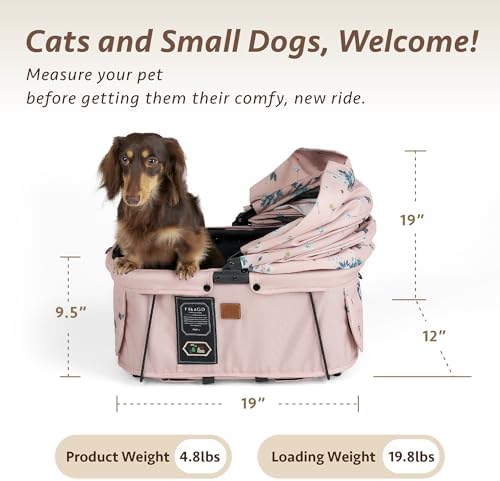 Sway2 Pet Car Seat and Carrier, 2-in-1 Booster Seat for Small Dogs and Cats