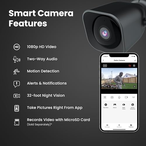 Feit Electric CAM/WM/WiFi 1080p HD Outdoor WiFi Smart Home Security Camera with Night Vision