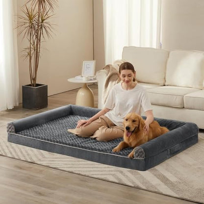 BFPETHOME Orthopedic Washable Human Dog Bed for Adult & Dog Cozy Sleep