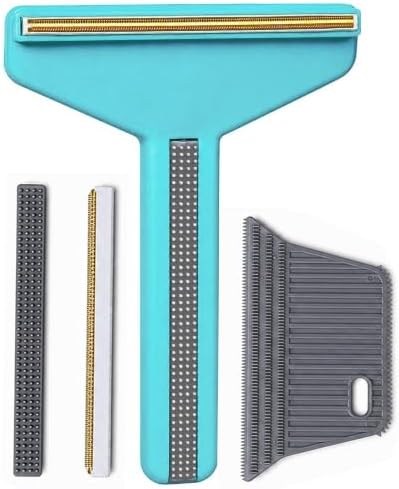 3-in-1 Pet Hair Removers, Carpet Rake for Dog Cat Fur Lint Clean Scraper