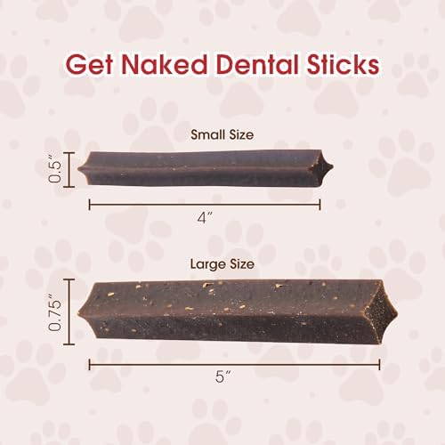Get Naked Grain Free 1 Pouch 6.2 Oz Digestive Health Dental Chew Sticks, Small