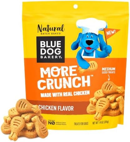 Blue Dog Bakery, More Crunch Chicken Biscuit, Medium Dog Treats 14oz 1pk