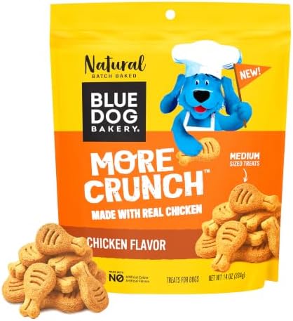 Blue Dog Bakery, More Crunch Chicken Biscuit, Medium Dog Treats 14oz 1pk