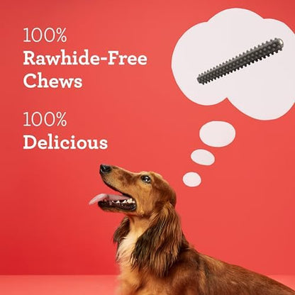 DreamBone Triple Action Dental Sticks Charcoal, 10 Count, Rawhide-Free Chews for Small and Medium Sized Dogs Freshens Breath (Pack of 3)