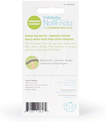 Frida Baby NailFrida The S-Curved Baby Nail Files, Safe for All Ages, 5ct