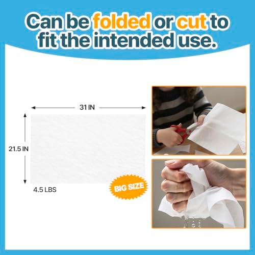 T TORTO9 Non-Woven Bird Cage Liners 31 x 21.5 Inch (120 Sheets) – Absorbent, Lint-Free Disposable Cage Tray Liners for Large Bird Cages