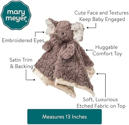 Mary Meyer Baby Lovey Putty Nursery Newborn & Toddler Boys and Girls Security Blanket Stuffed Animal Soft Snuggle Toy, 13 x 13-Inches, Elephant
