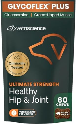 VetriScience Ultimate Strength Healthy Hip and Joint for Dogs, Bacon, 60ct