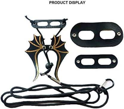 ADOGGYGO Bearded Dragon Leash Harness Set, 3 Size Harness, Dinosaur Wing