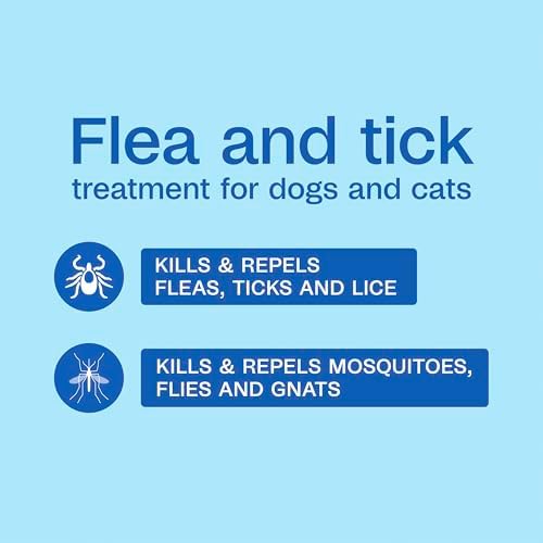 ADAMS Plus Pyrethrin Flea Dip for Dogs and Cats, Kills and Repels Fleas, Ticks, Lice, Gnats, Mosquitoes and Flies, for Dogs, Cats, Puppies, & Kittens, 4 Fl oz (Pack of 2)