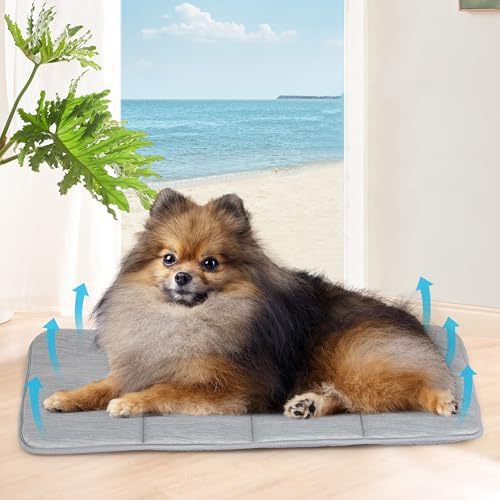 Dog Cooling Mat for Large Dogs, 24"x18" Memory Foam Pet Pad