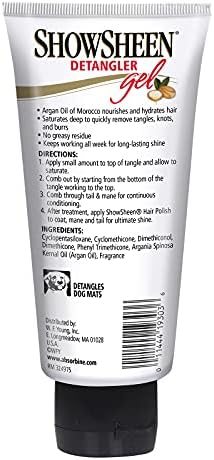 Absorbine ShowSheen Detangler Gel for Coat, Mane & Tail, 4 oz