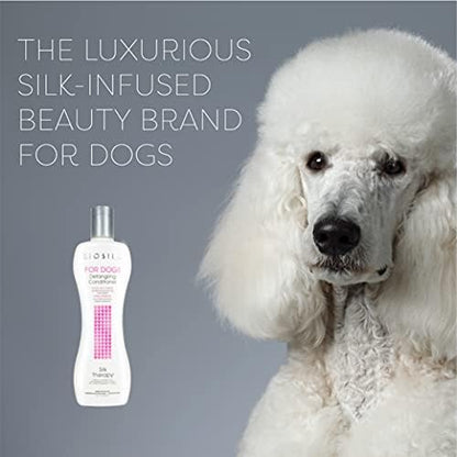 BioSilk for Dogs Silk Therapy Detangling Conditioner, 12 Fl Oz, 6-Pack