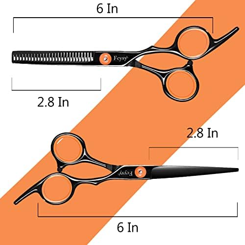 Hair Cutting Scissors Thinning Shears Kit, Fcysy Professional Hair Blending Scissor Kit, Barber Shears Haircut Salon Trimming Scissors for Women Men Pet