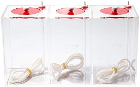 Aquarium Choice Acryli Made Liquid Storage Bucket Doing Pump Reservoir Container (12.5 * 4.25 * 6.5 Inch;4500ml(Red))