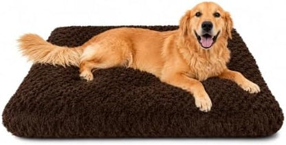 Dog Bed Large Size, Plush Washable Pet Bed Mat, Dog Crate Bed 35"x23"