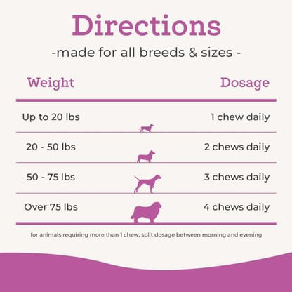 Dr. Joseph's VetPro Complete Dog Hip & Joint Wellness Supplement – High-Strength Glucosamine, MSM, Omega & Chondroitin Chews and Breeds – Vet Formulated Chicken Dog Treat - 60 Count