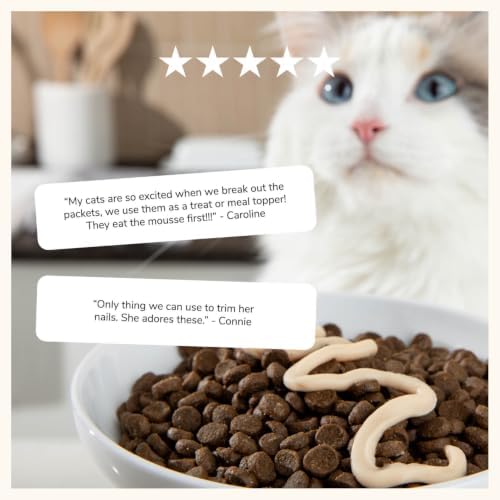 Made by Nacho Lickable Cat Treats Mousse Tubes 12 Count with Bone Broth Variety Pack (.5 oz) No Grains, Corn, Wheat or Soy