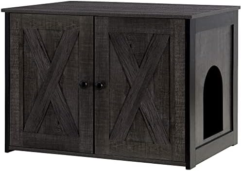 DWANTON Cat Litter Box Enclosure, Hidden Litter Box Furniture, 27.6 Inches