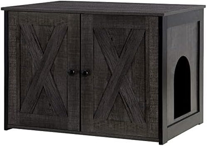 DWANTON Cat Litter Box Enclosure, Hidden Litter Box Furniture, 27.6 Inches