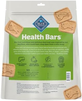 Blue Buffalo Health Bars Apples & Yogurt Mini Dog Biscuits, 32 oz, 2 Pound (Pack of 4)