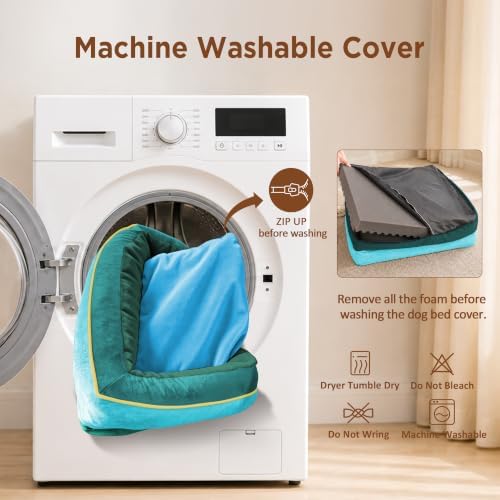 Comfort Expression Orthopedic Dog Bed for Extra Large Dogs with Bolster