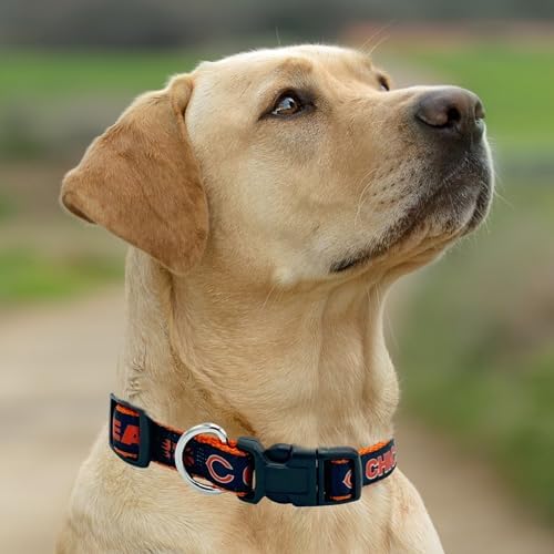 Pets First NFL Chicago Cubs Licensed PET COLLAR, Extra Large - Heavy-Duty, Strong, and Durable Dog Collar. Available in 31 Football Teams and 4 Sizes