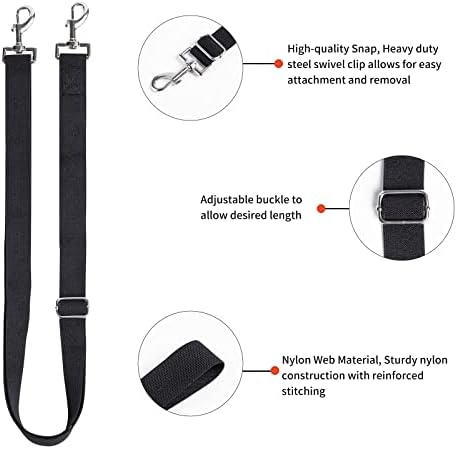 Premium Horse Blanket Sheet Leg Straps, 2 Pcs Adjustable 27.55" to 55" Length, Replacement Stretchy Belly Strap with Double Swivel Snaps