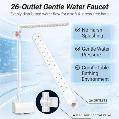 Bearded Dragon Water Fountain with Flow Valve Reptile Water Fountain