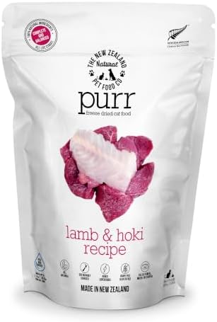 The New Zealand Natural Pet Food Co. Purr Lamb and Hoki Freeze Dried Recipe
