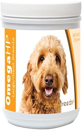 Healthy Breeds Goldendoodle Omega HP Fatty Acid Skin and Coat Support Soft Chews 90 Count