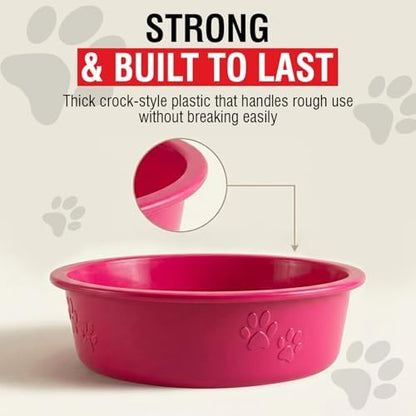 Loving Pets Dolce Luminoso Dog Bowl, Large, Pink