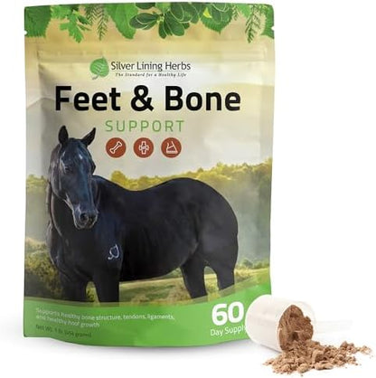 Silver Lining Herbs Feet & Bone Horse Hoof Supplements, Tendons