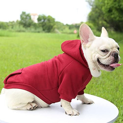 TAPBULL Dog Dresses, Fashionable Pet Dog Sweatshirt Clothes in Dark Colors, Cute Cat Birthday Dress Outfit (Red/Blue/Orange 3-Pack), XX-Large