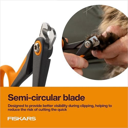Fiskars Pet Small Nail Clippers, Cat and Dog Trimmers for Grooming, 4.25"