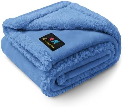 Luciphia Waterproof Blanket for Large Dog, Reversible Sherpa Couch Cover