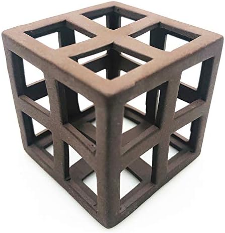 XMHF Aquarium Ceramic Small Fish Shrimp Crayfish Breeding Habitat Shelter Brown XM310