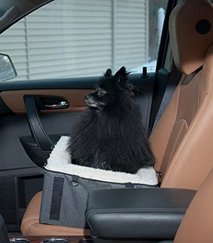 Pet Gear Lookout Booster Car Seat, Removable Comfort Pillow, Safety Tether Included, Installs in Seconds, No Tools Required, NEW Designer Slate - Grey