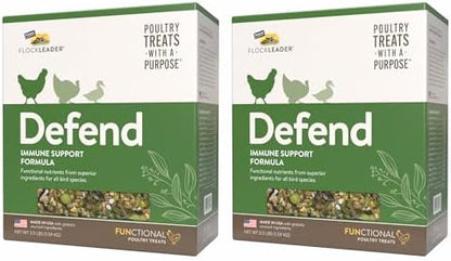 FlockLeader Defend, Functional Poultry Treats for Immune Support, 3.5 lb (Pack of 2)