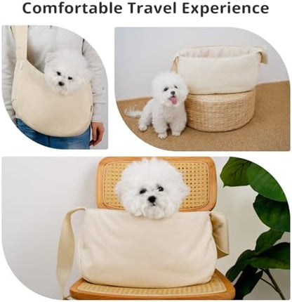 ONECUTE Dog Sling Carrier 15 lbs, Small Dog Carrier Sling for Cat & Puppies