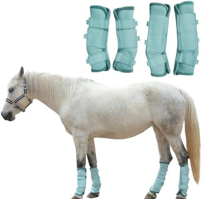 Horse Fly Boots, Mesh Fly Boots for Horse Set of 4, Equine Leg Protection