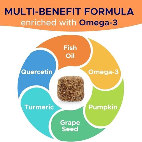 Dog Allergy Relief Chews - Anti-Itch Skin & Coat Supplement with Omega 3